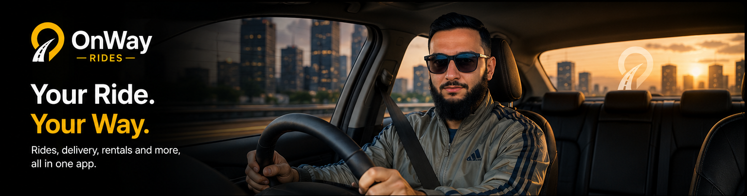 OnWayRides driver ready for work